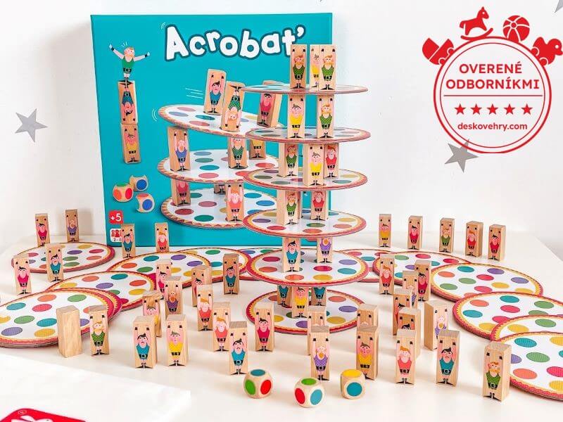 Recenzia: Spoloensk hra pre deti Akrobat Janod