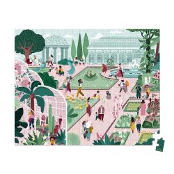 Puzzle pre deti Botanick zhrada Janod v kufrku 200 ks
