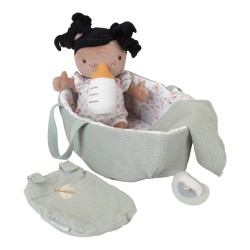 Textiln bbika bbtko baby Evi v prenosnom koku Little Dutch s prsluenstvom