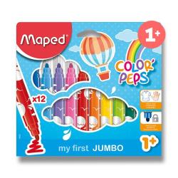 Moje prv fixky pre deti ColorPeps Jumbo Maped 12 farieb