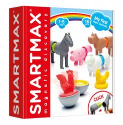 Magnetick stavebnica pre deti SmartMax Domce zvierat 16 dielov