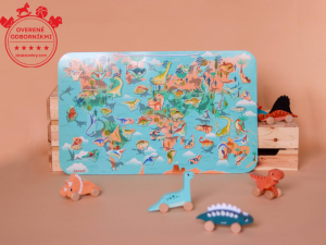Recenzia: Magnetick hraka Mapa Dinosaury sveta Dino