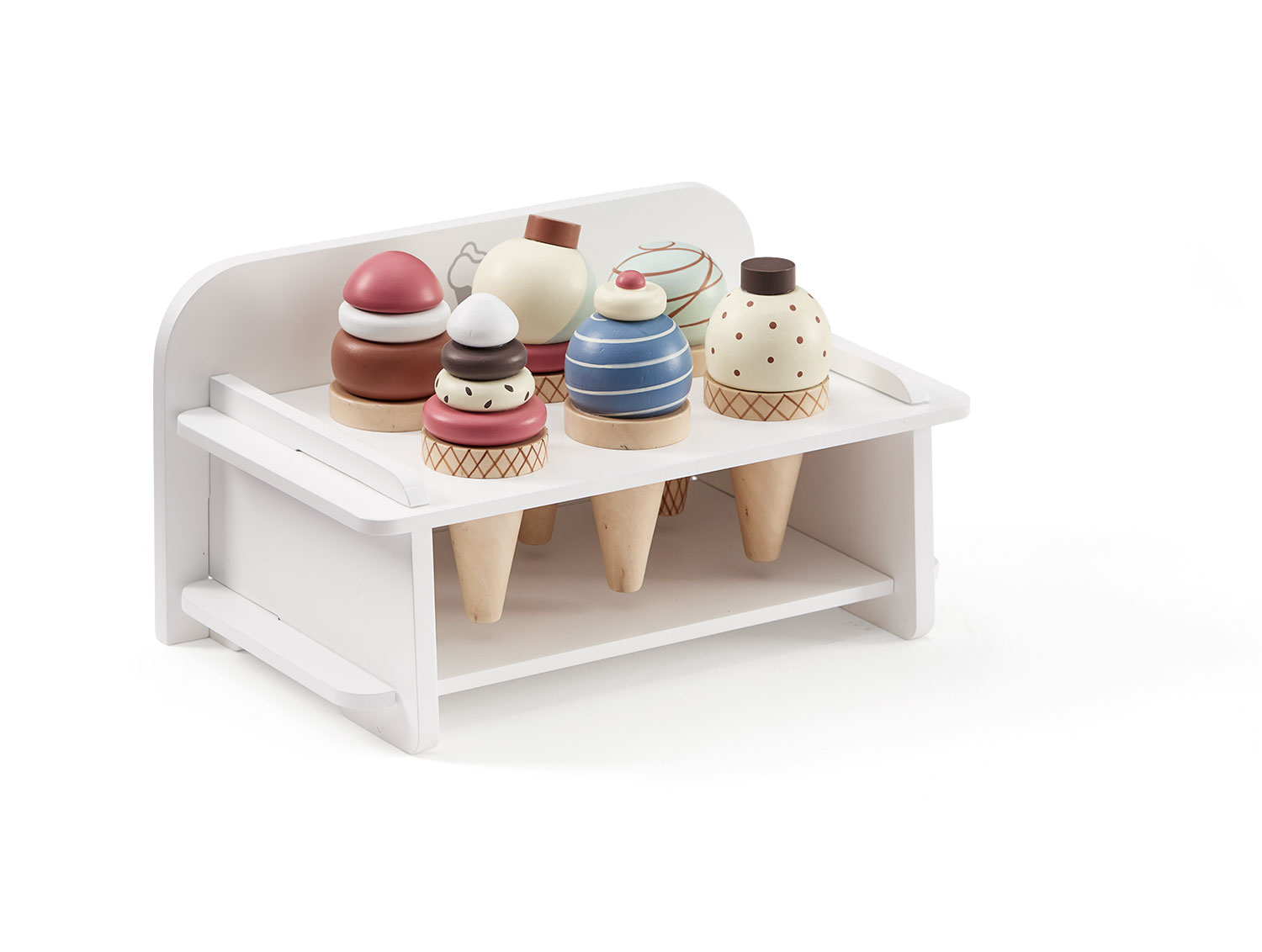 Zmrzlina drevená so stojanom Bistro Kids Concept s 7 doplnkami