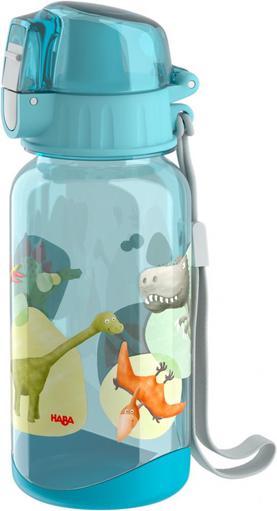 Zdravá fľaša pre deti plastová Dinosaury Haba 400 ml pre chlapcov