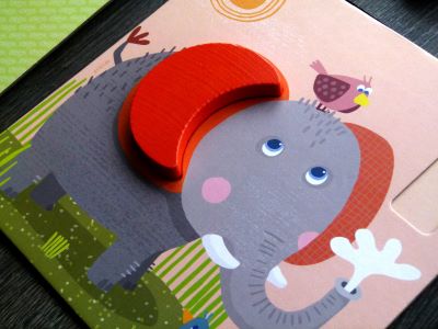 Drevená hračka na učenie farieb a čísiel Divoké zvieratká pre najmenších Haba od 1 roka