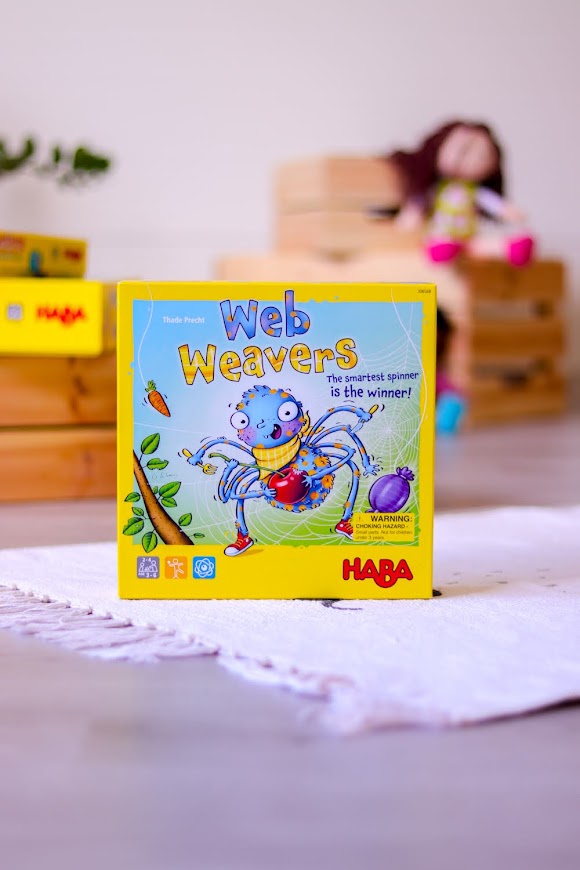 Spoločenská hra pre deti Pavúčia sieť Haba od 3 rokov