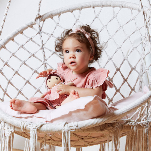 Látková mäkká handrová bábika Amadine Kaloo Tendresse 25 cm