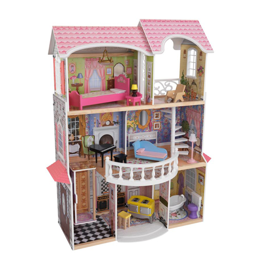 KK65839_Dreveny_domcek_pre_Barbie_a_babiky_KidKraft_Magnolia_Mansion_od_2_rokov_s_vytahom