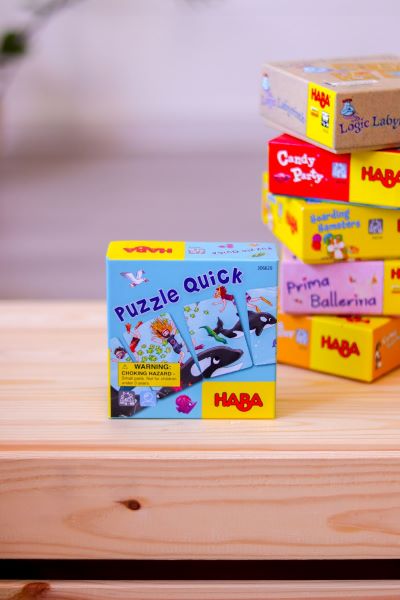 Cestovná hra pre deti Rýchle puzzle Haba od 4 rokov
