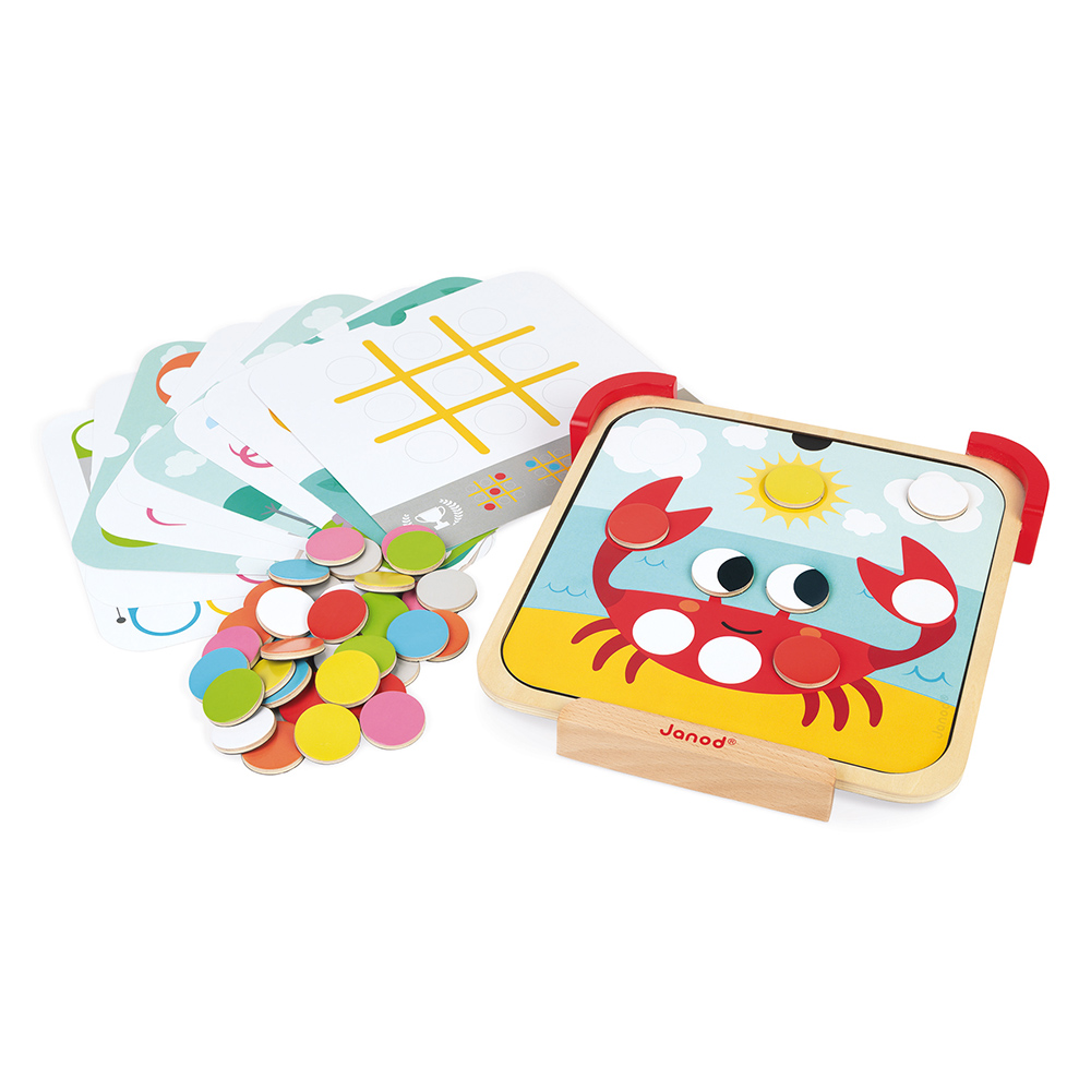 J05321 Magnetick ipsy Janod tabuka s kartikami