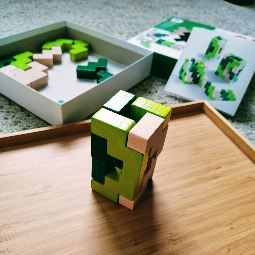 Specped Drevená 3D stavebnica pre deti zelená Haba 304410