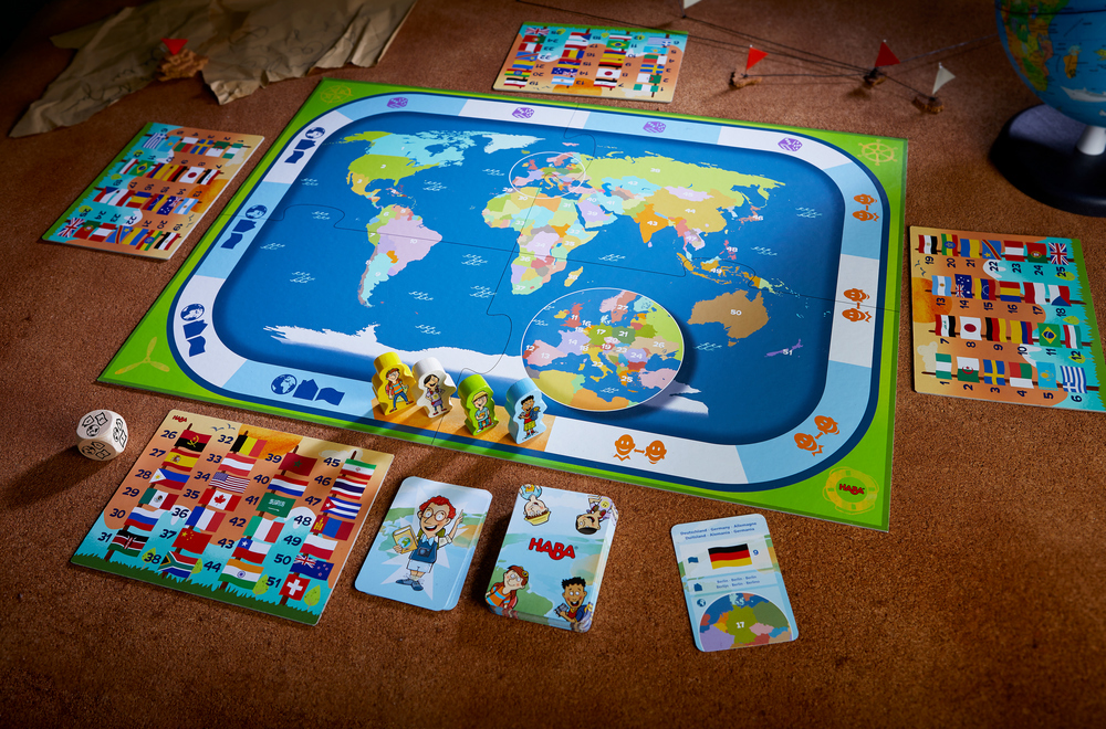 Spoloensk vzdelvacia hra pre deti Krajiny sveta Haba od 8 rokov