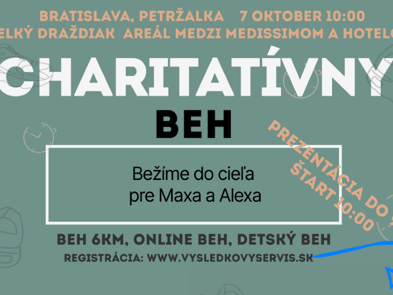 Kidmania pomáha: Charitatívny beh Draždiak Kidmania pomáha: Charitatívny beh Draždiak