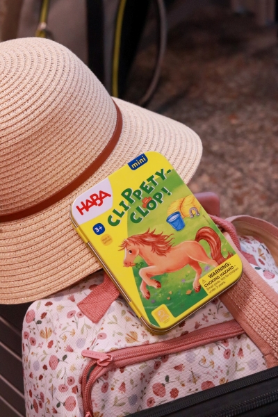 Haba Mini hra v kovovej krabici Hop! Hop! Konk od 3 rokov