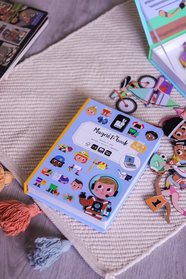 Magnetick kniha skladaka pre deti Povolania Magnetibook Janod