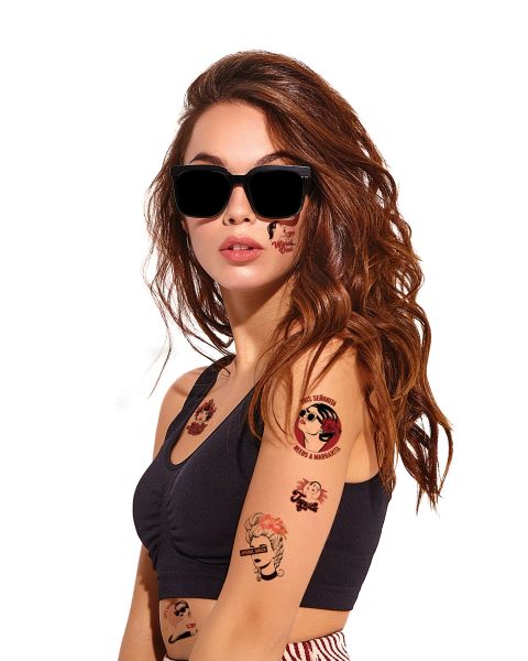 Tetovačky pre ženy Barová kráľovná TATTonMe sada