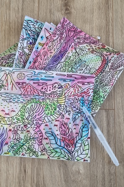 Kreatvna sada Maovanie magickm perom Dinosaurus Janod Atelier Maxi od 6 rokov