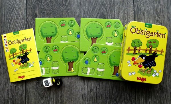 Cestovná hra pre deti Ovocný sad Haba v kovovej krabici od 3 rokov