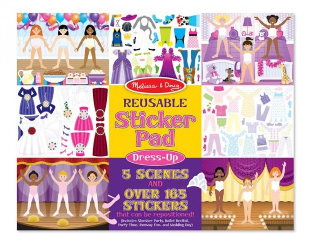 Prelepovaten samolepky pre deti Obliekanie Melissa and Doug od 2 rokov