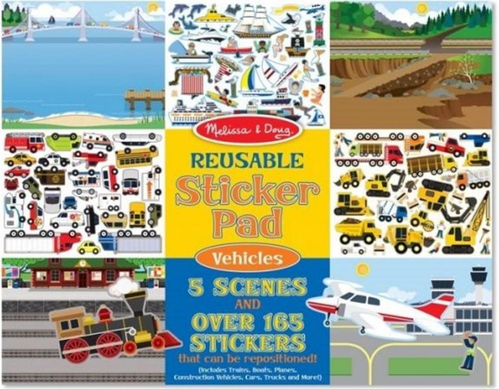 Prelepovaten samolepky pre deti Dopravn prostriedky Melissa and Doug od 2 rokov
