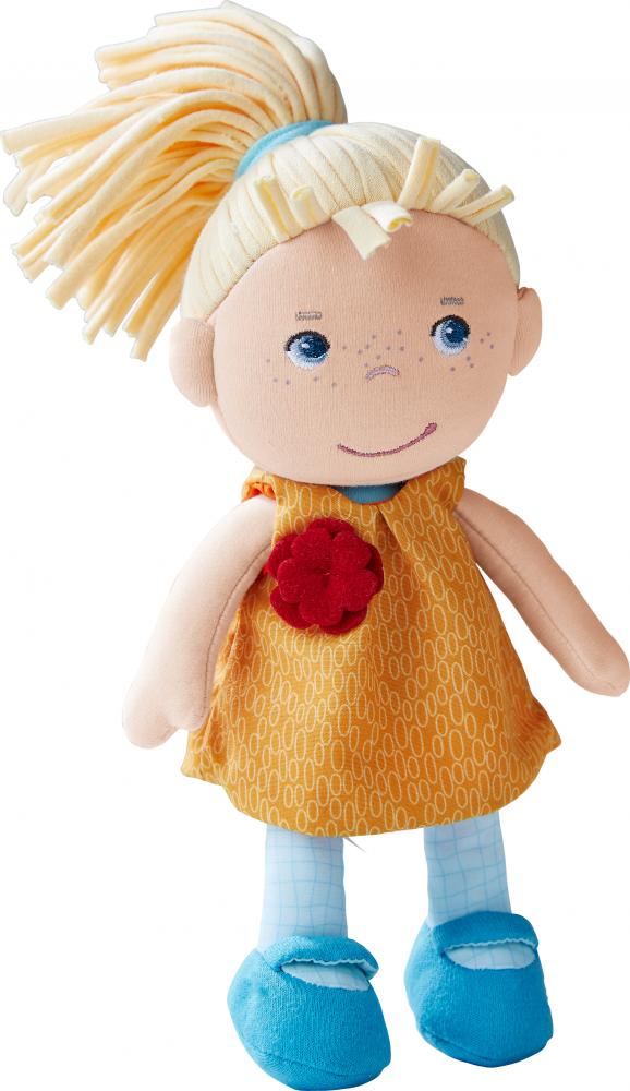 Textilná bábika Joleen 20 cm v darčekovej plechovke Haba od 6 mesiacov