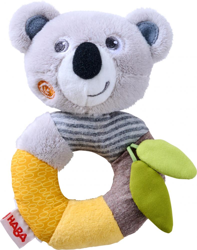 Textilná hrkálka Koala pre najmenších Haba od 6 mesiacov