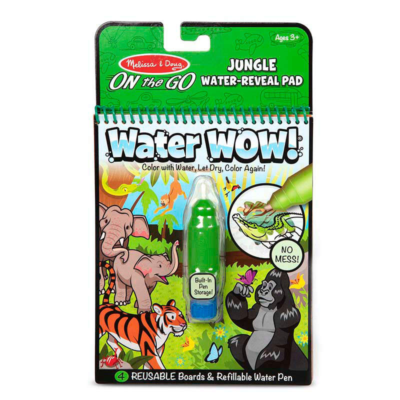 Omaľovánky s vodou Magické pero Džungľa WATER WOW Melissa and Dough od 3 rokov