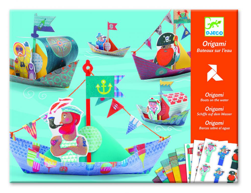 Kreatívna sada Djeco Origami papierové skladačky Loďky od 6 rokov