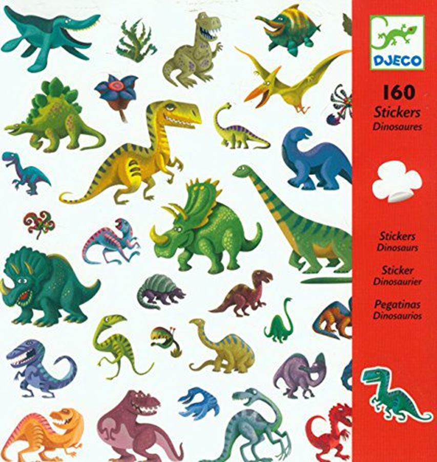 Samolepky pre deti Dinosaury Djeco 160 ks od 4 rokov