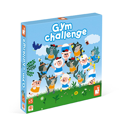 Spoločenská hra pre deti Gym Challenge Janod od 5 rokov