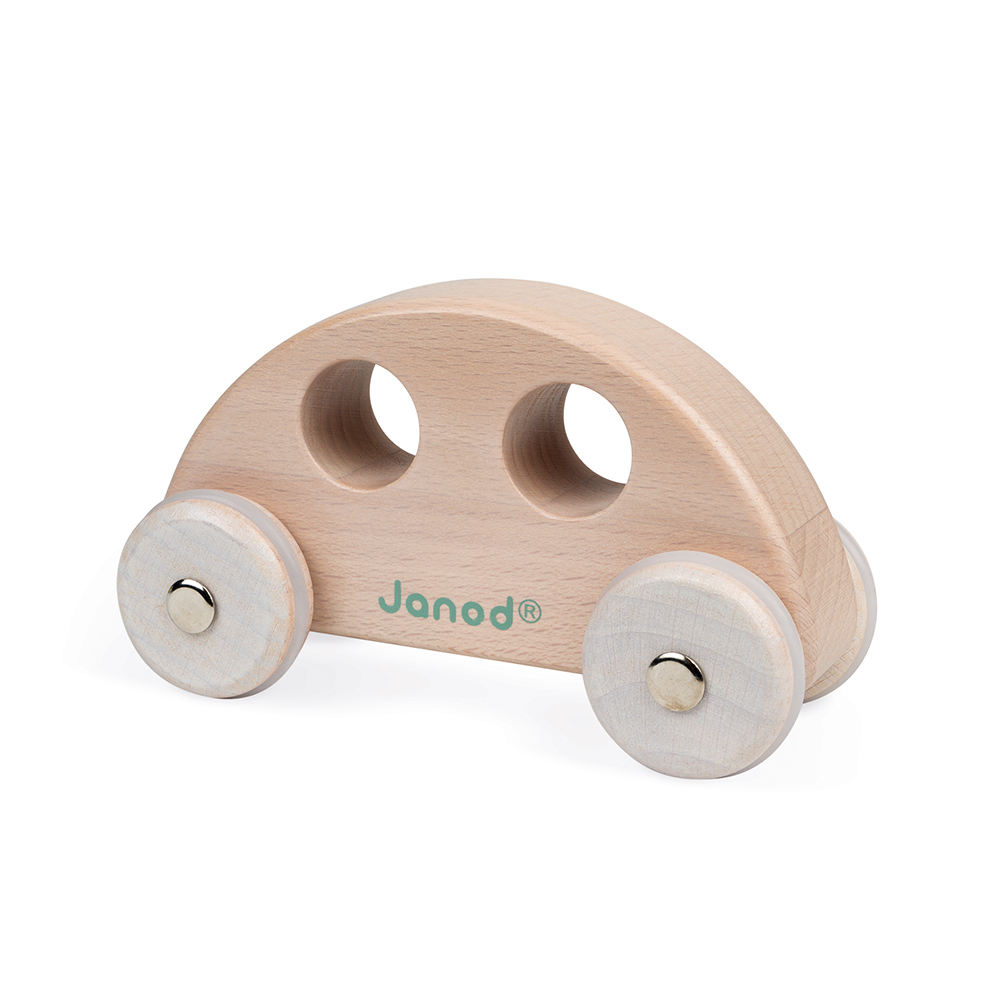 Dreven auto retro chrobk bov natural Janod Cocoon