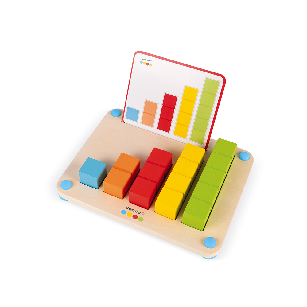 Drevená hračka Počítanie s predlohami Janod séria Montessori