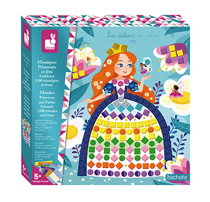 Kreatívna hračka Mozaika Princezné a víly Janod Atelier Sada Maxi od 5 rokov