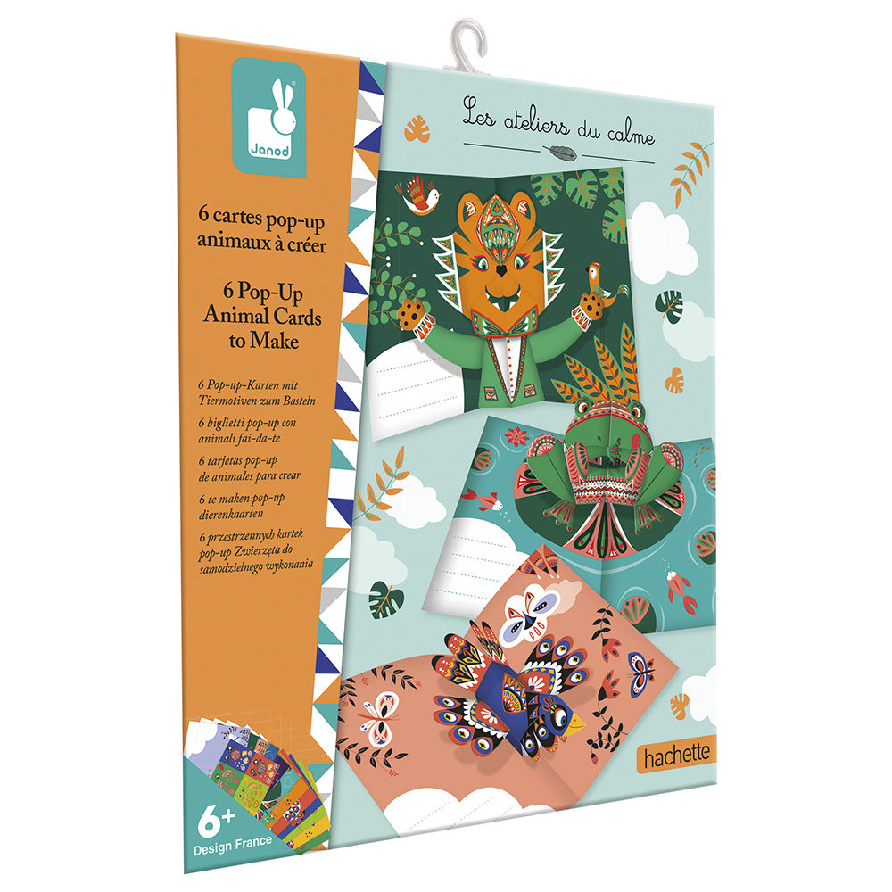 Kreatvna sada Origami Pohadnice s vyskakujcimi zvieratkami Janod Atelier Mini