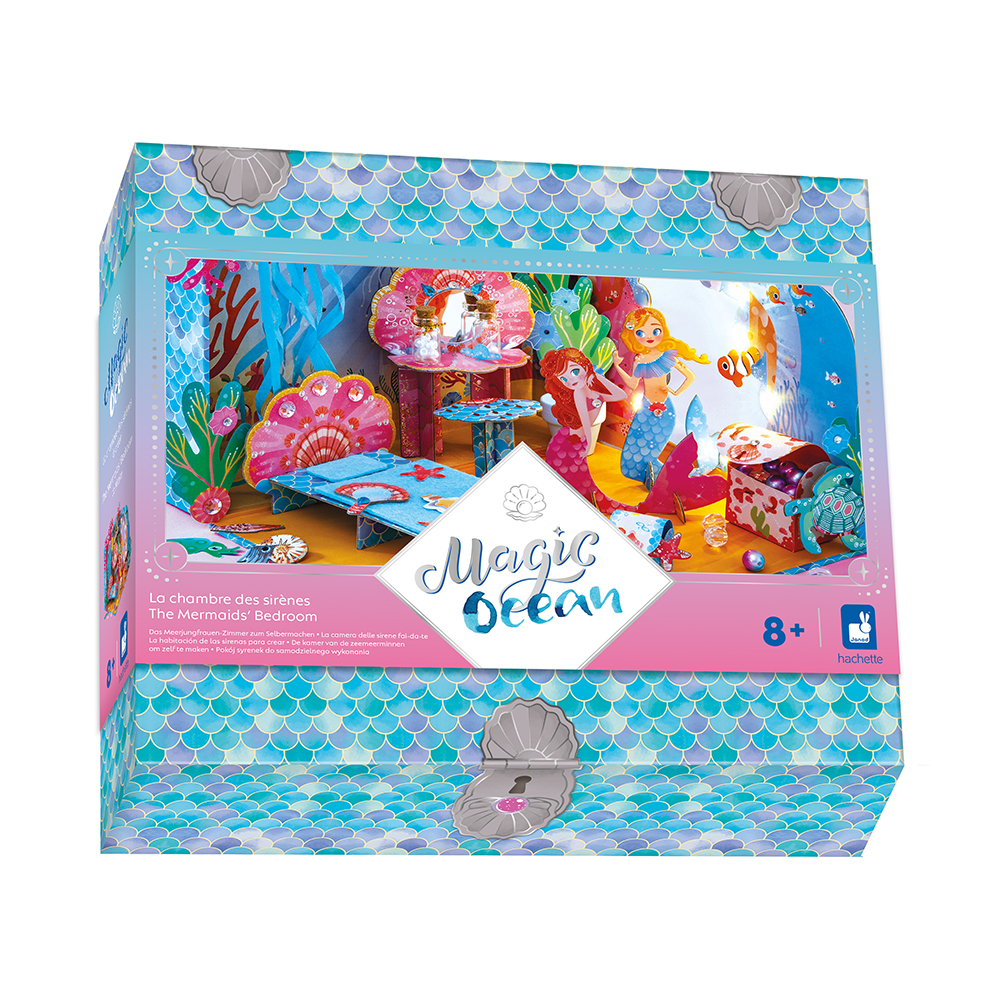 Janod Atelier Kreatvna sada DIY Vyrob si sm 3D Spla morskej vly Magick ocen od 8 r