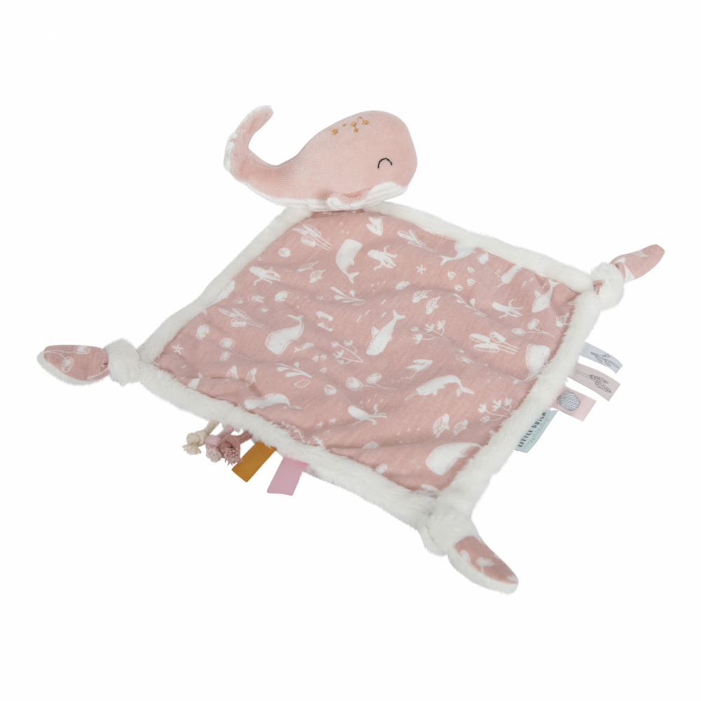 Mojkáčik pre bábätko s veľrybou Little Dutch ružový