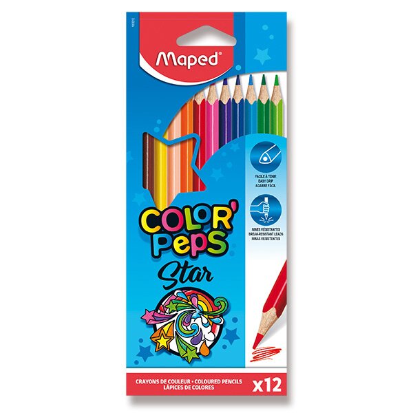 Trojhranné pastelky pre deti Color´Peps Maped 12 farieb