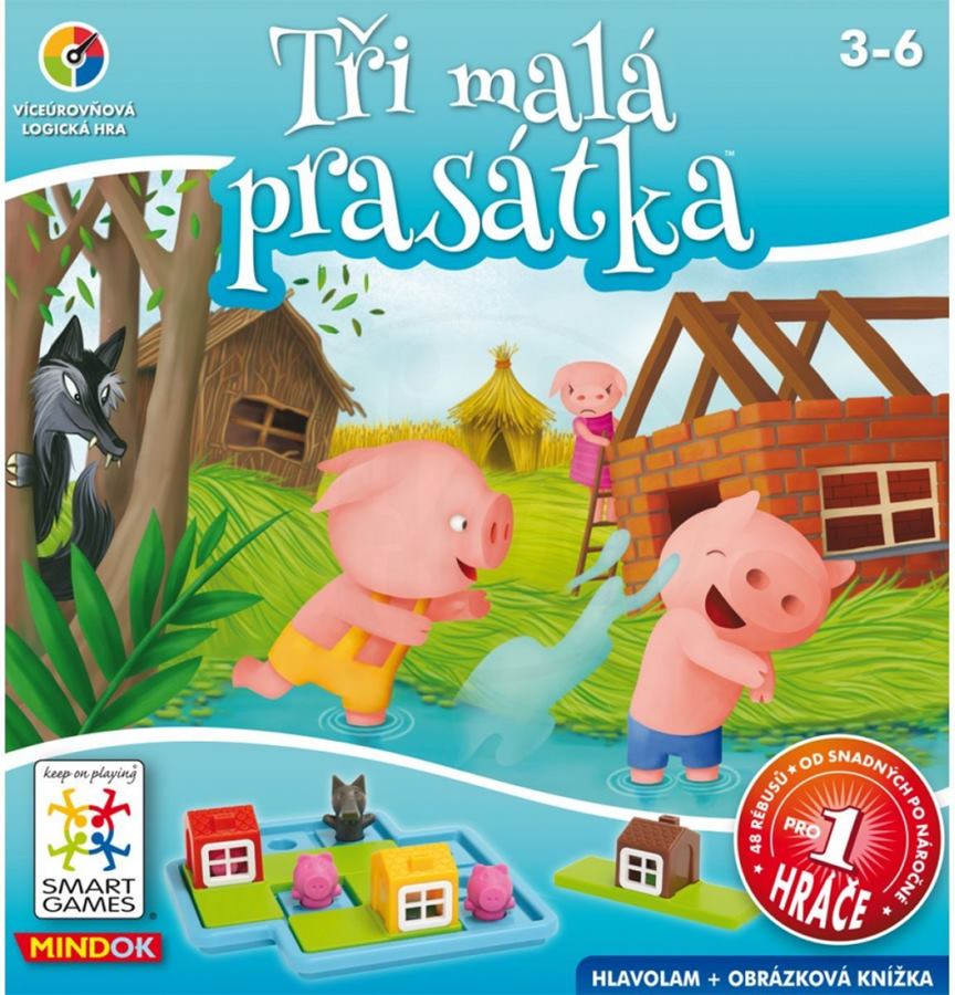 Logick hra Tri mal prasiatka MindOK SMART pre deti od 3 rokov