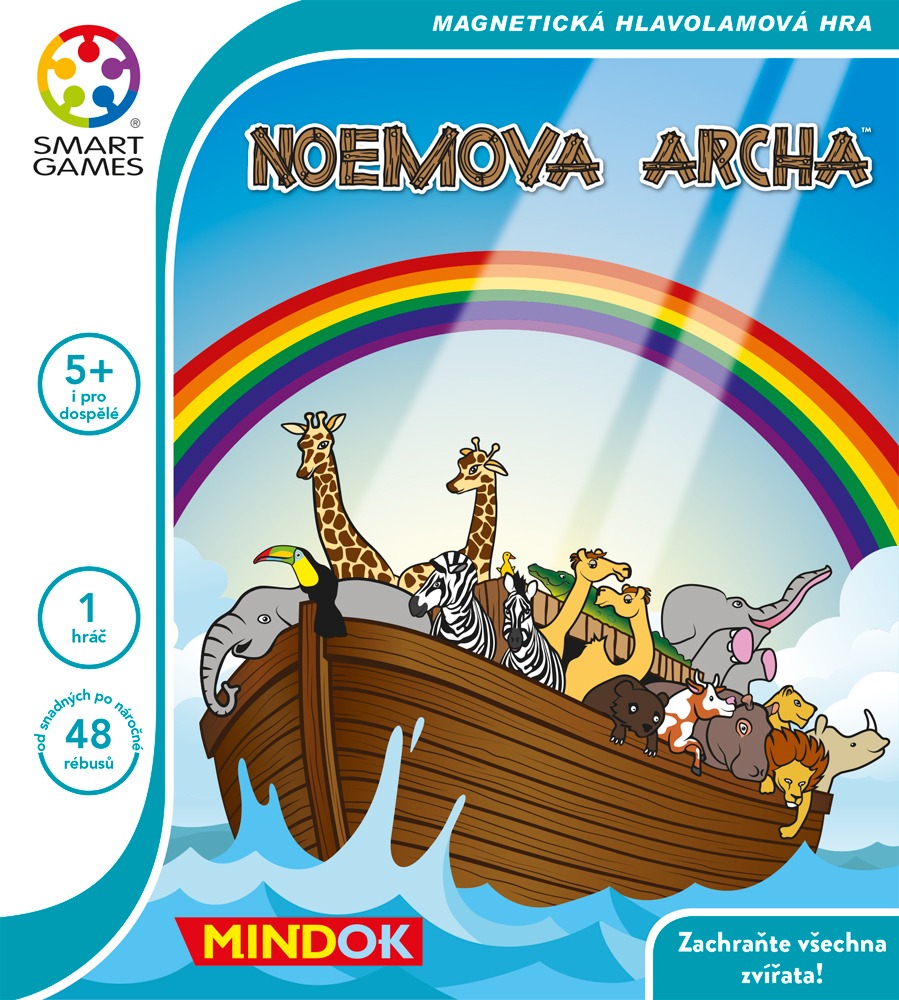 Logická hra na cesty Noemova archa MindOK SMART na cestovanie pre deti od 5 rokov
