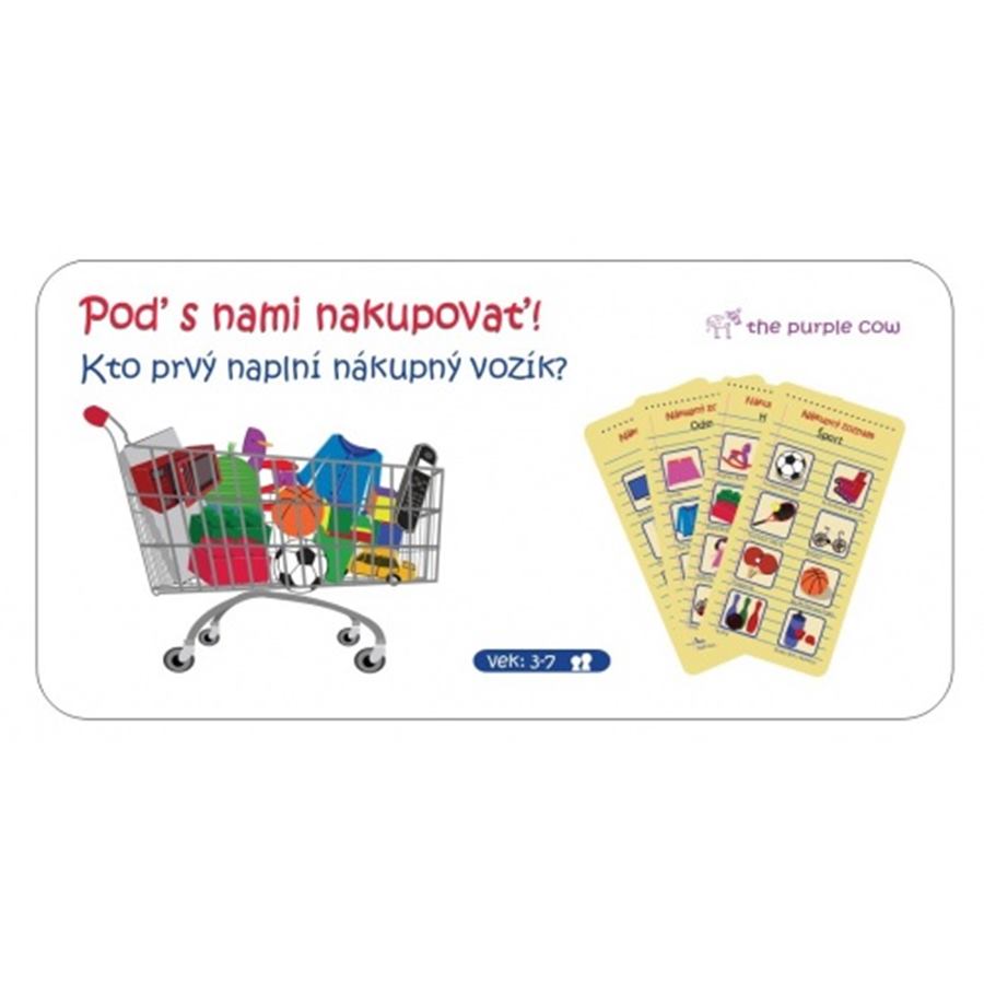 Detská hra Poď s nami nakupovať na spôsob bingo a pexeso v jednom 3-7 rokov