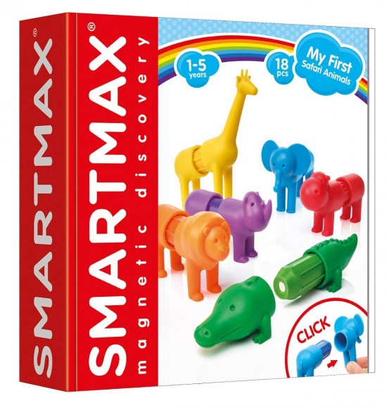 Magnetická stavebnica pre deti SmartMax Zvieratká Džung¾a 18 dielov