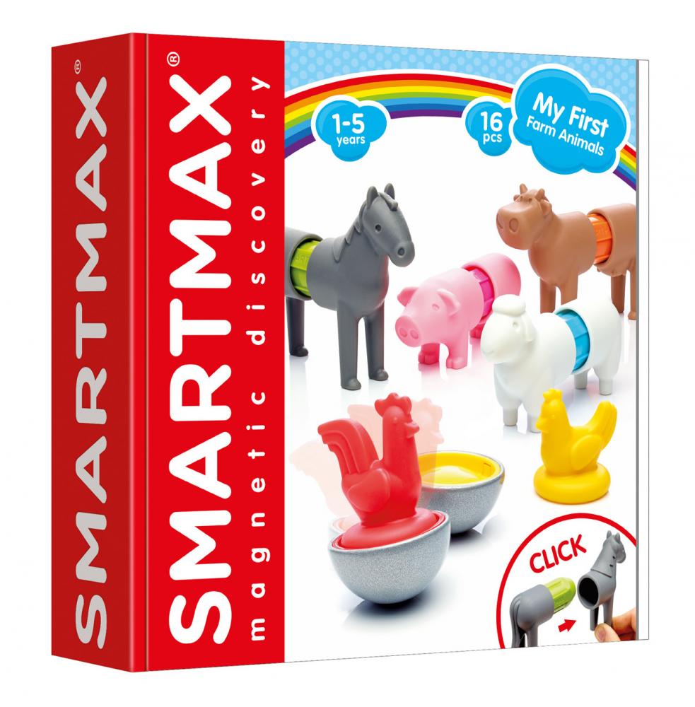 Magnetická stavebnica pre deti SmartMax Domáce zvieratá 16 dielov