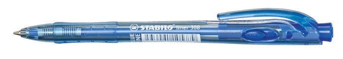Guľôčkové pero Liner Stabilo modré