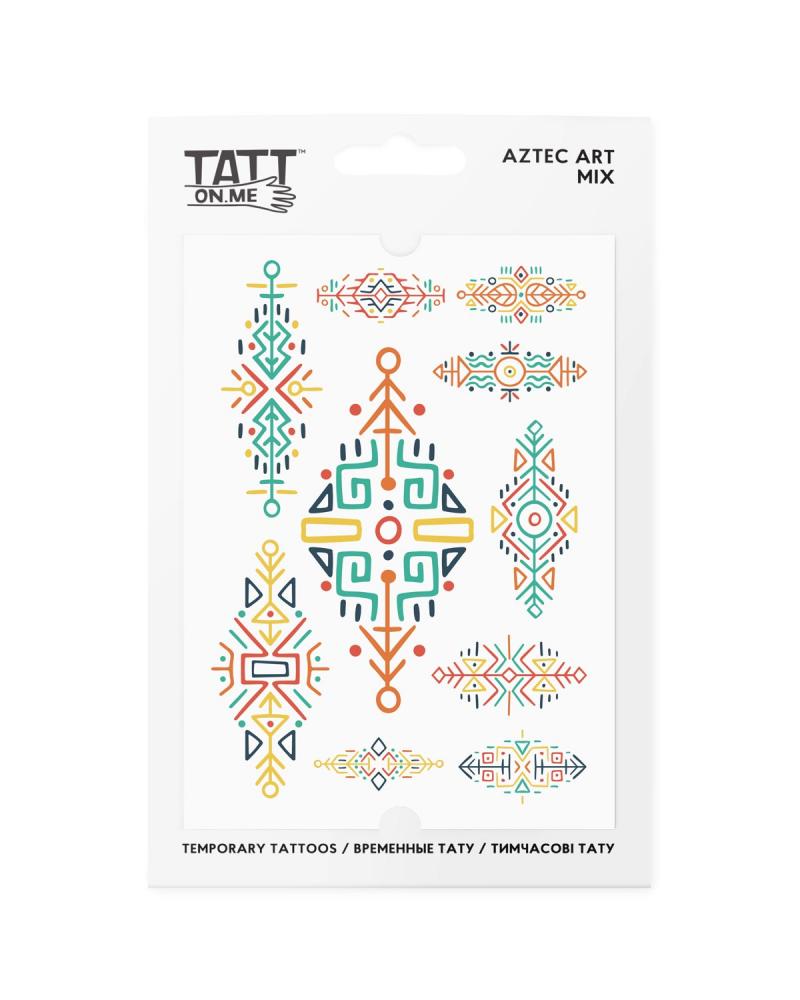 Vodeodolné doèasné tetovaèky Umenie Aztékov TATTonMe mix