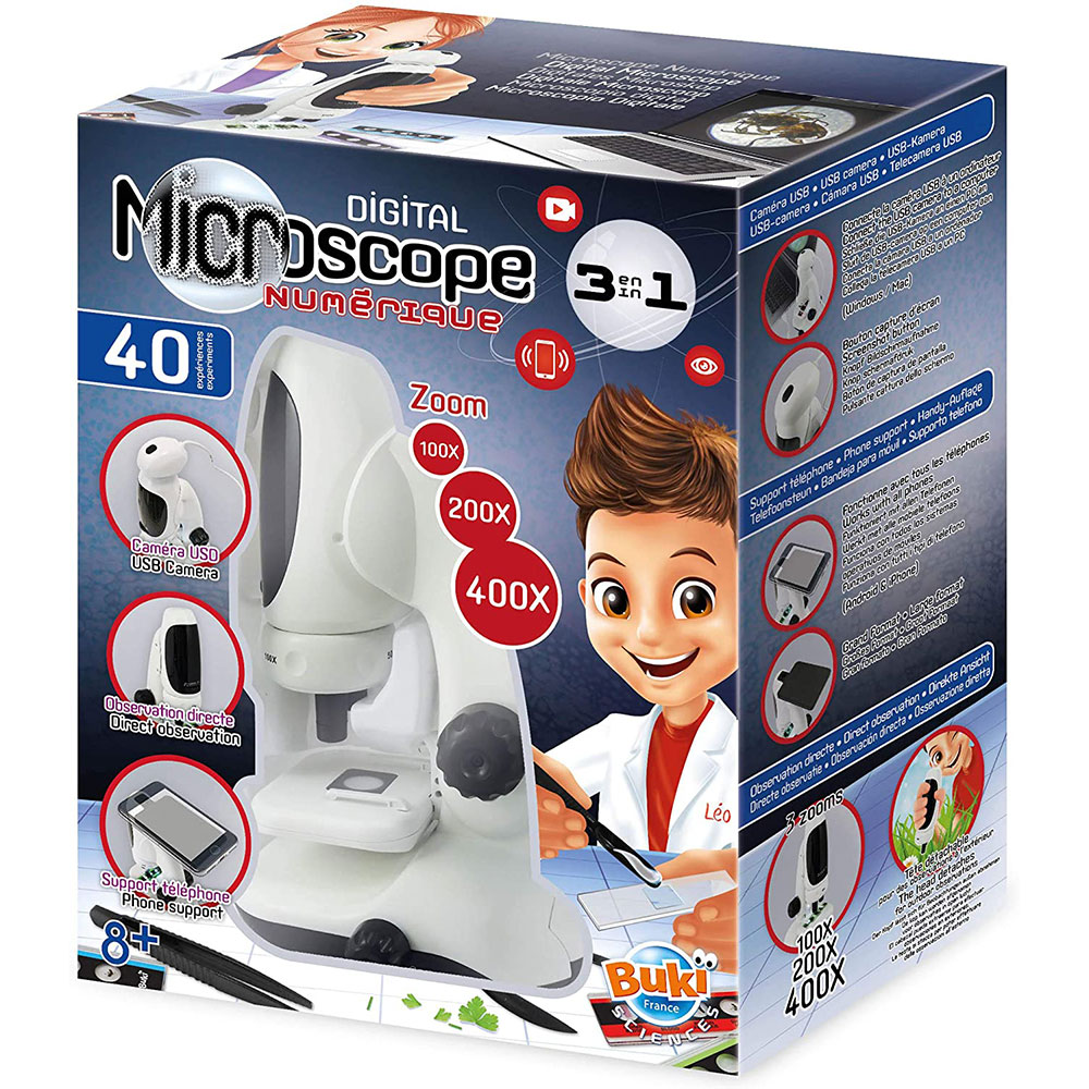 Digitálny mikroskop a 40 experimentov pre deti Buki od 8 rokov