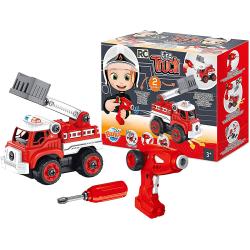 Poskladaj hasičské auto na diaľkové ovládanie pre deti Buki od 3 rokov