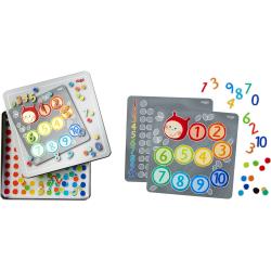 Magnetick skladaka a hra sla v kovovej krabici Haba od 5 rokov
