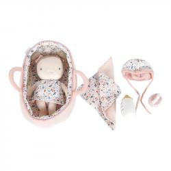 Textilná bábika bábätko baby Rosa v taške Little Dutch s príslušenstvom
