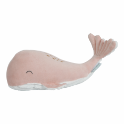 Plyšová textilná hračka veľryba 35 cm ocean Little Dutch ružová