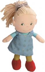 Textilná bábika Mirle 20 cm v darčekovej plechovke Haba od 6 mesiacov